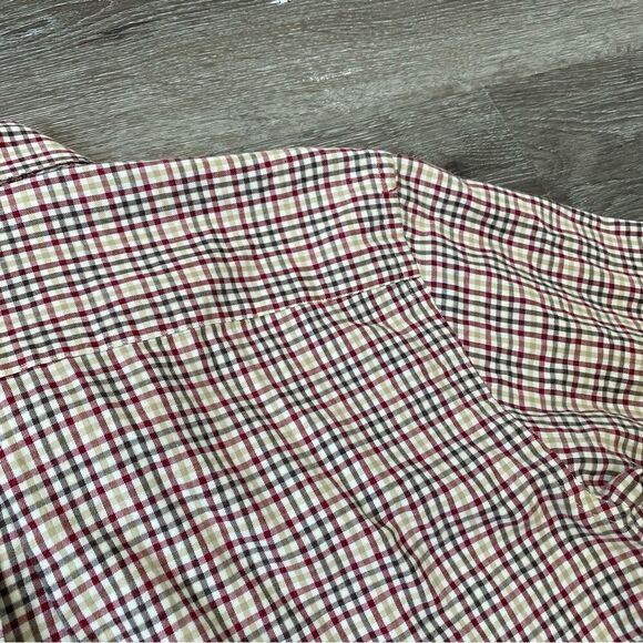 Dockers Men’s Button Down Casual Shirt Grid Long Sleeve SZ L - Picture 6 of 12